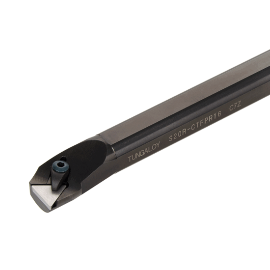 Picture of TUNGALOY S32T-CTFPR16 Boring Bar Triangle Insert Posi,F style, 91deg Approach , Steel Round 1.259 Shank