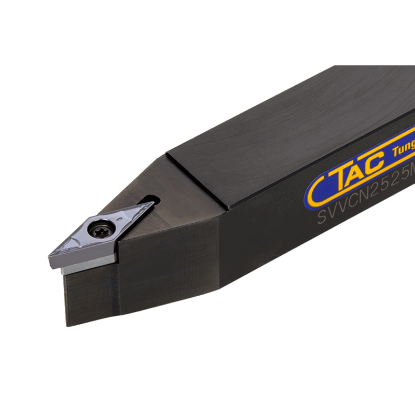 Picture of TUNGALOY SVVCN2525M16 Stick Tool 35.0° Insert Posi,V style, 72.5deg Approach , Steel Square 0.984 Shank
