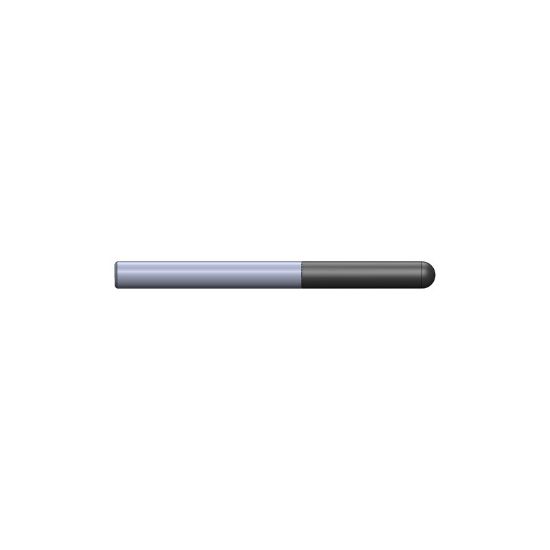 Picture of CRYSTALLUME P820-200028-1 End Mill Ball Nose High Helix Standard Diamond Ball End 0.250 Diameter 0.250 Shank 3.000 OAL 1.250 LOC4 Flute Diamond