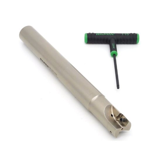 Picture of DAPRA SSER1000-9000-SS-R55-2 WOF 90.0°, End Mill 1.000 Cutter Diameter Weldon 1.000 Shank 9.000 OAL 2 Flute