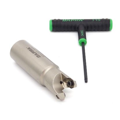 Picture of DAPRA TREM100-125-R4-2C Button Cutter,End Mill 1.000 Cutter Diameter Weldon 1.000 Shank 3.530 OAL 2 Flute