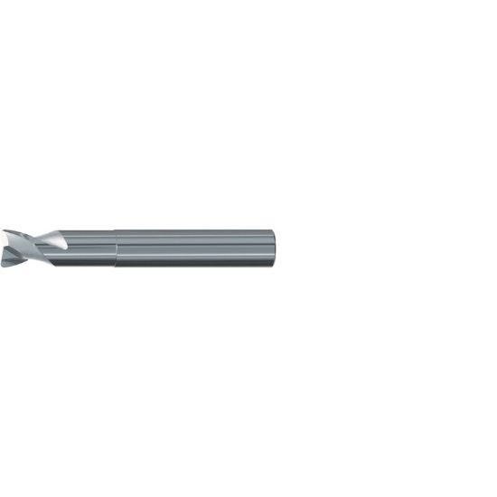 Picture of EMUGE 1942.002 DIA 2MM SH 0.1181 LOC 0.1181 OAL 1.4961 End Mill Torus Standard Helix Carbide Uncoated Single End Corner Radius 0.0197 0.50MM Alu-Cut