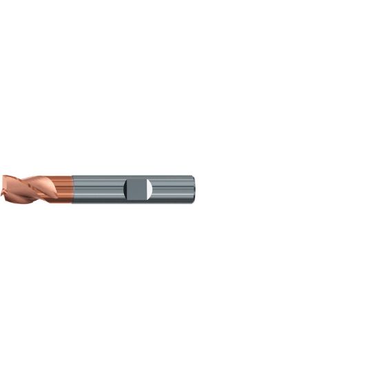 Picture of EMUGE 2517A.016 DIA 16MM SH 0.6299 LOC 0.6299 OAL 3.2283 End Mill Standard Flute Variable Helix Carbide TiAlN Single End Square Sharp TOP-Cut