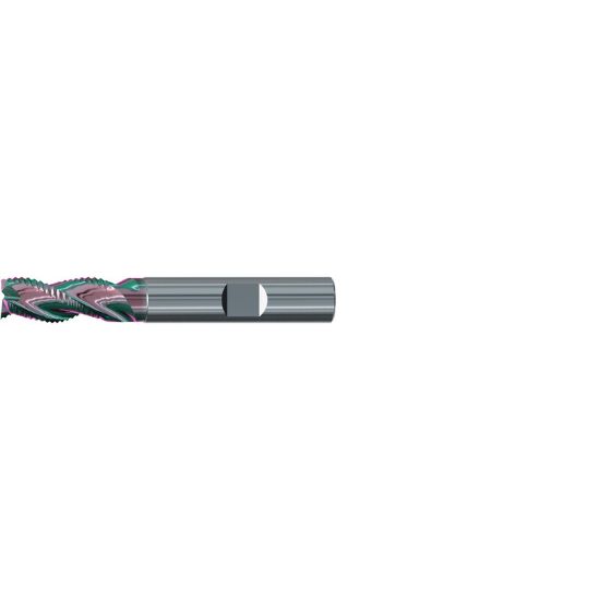 Picture of EMUGE 2549K.010 DIA 10MM SH 0.3937 LOC 0.8661 OAL 2.8346 End Mill Carbide GLT Single End Square Sharp Alu-Cut