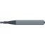 Picture of EMUGE 2625A.200608 DIA 2MM SH 0.2362 LOC 0.3150 OAL 2.2441 End Mill Corner Radius Carbide TiAlN Single End Corner Radius 0.0394 1.00MM Dental Mills