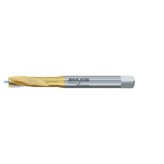 Picture of EMUGE B4253701.0080 Tap Mod Bottom M8-1.25MM 6H Metric DIN/DIN Coolant HSSE TiN