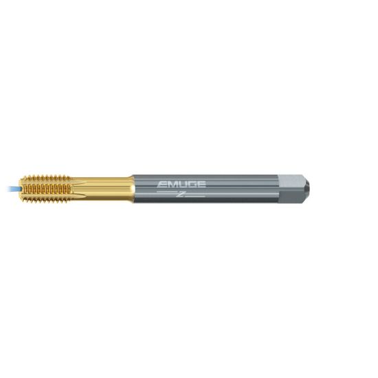 Picture of EMUGE B523Z800.0060 Tap M6-1.00MM Mod Bottom Metric DIN/DIN 2.0P-3.0P Coolant Carbide TiN