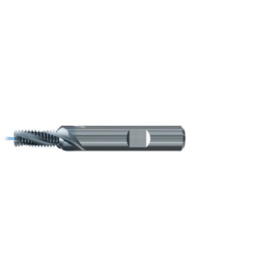 Picture of EMUGE GF332106.0276 Carbide Thread Mill M10 x 1.00MM 0.342 Cutter Diameter 0.807 LOC 3.149 OAL 3 Flute Carbide TICN