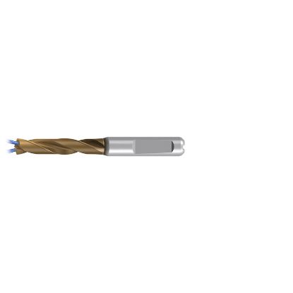 Picture of EMUGE TA504524.0930 Carbide Drill Coolant Thru Carbide 140° 0.366 Diameter 0.393 Shank 4.055 OAL 2.402 Flute 2 Flute AlCrN