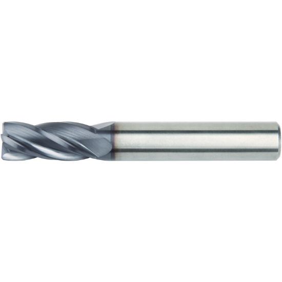 Picture of HANITA/WIDIA 40241200T075R100 DIA 12MM SH 0.4724 LOC 2.9528 OAL 5.9055 End Mill Standard Flute Variable Helix Carbide TiAlN Single End Corner Radius 0.0394 1.00MM VariMill