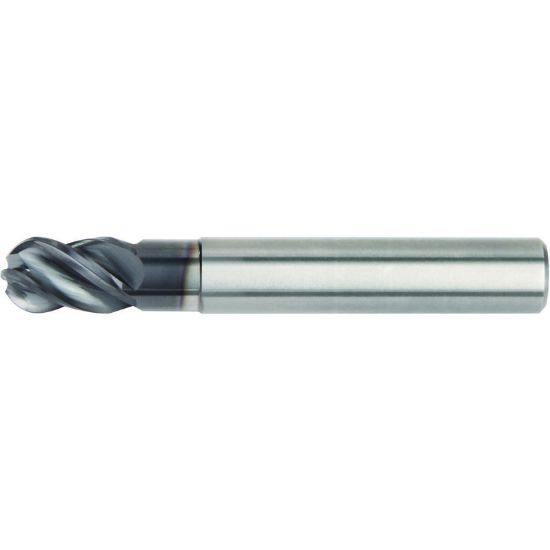 Picture of HANITA/WIDIA 47N012005T DIA 12MM SH 0.4724 LOC 0.6299 OAL 3.2677 End Mill Standard Flute High Helix Carbide AlTiN Single End Ball Nose VariMill