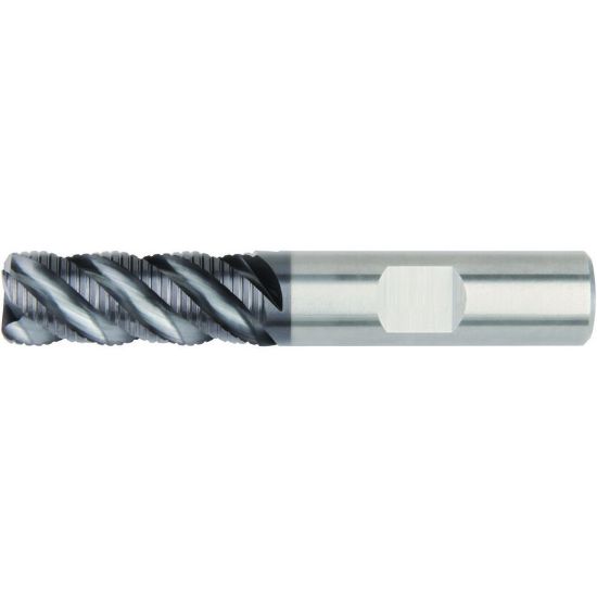 Picture of HANITA/WIDIA 4M4R07002BT DIA 1/4 SH 0.2500 LOC 0.3750 OAL 2.00 End Mill Carbide AlTiN Single End Corner Radius 0.0300 0.76MM WIDIA Series Mills