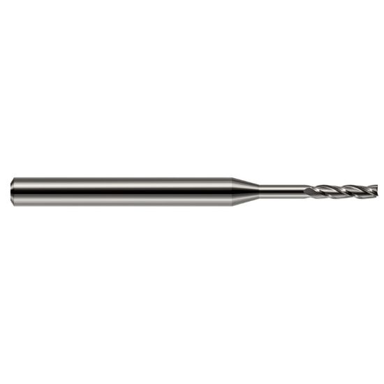 Picture of HARVEY Tool 13716 DIA 1/4 LOC 1.50 OAL 4.00 End Mill Standard Flute Standard Helix Carbide Uncoated Single End Square Sharp