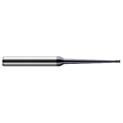 Picture of HARVEY Tool 17462-C6 .062 D x 2.0 RCH CLEAR EM, 2 FL, nano End Mill Standard Flute Standard Helix Carbide AlTiN Single End Square Sharp