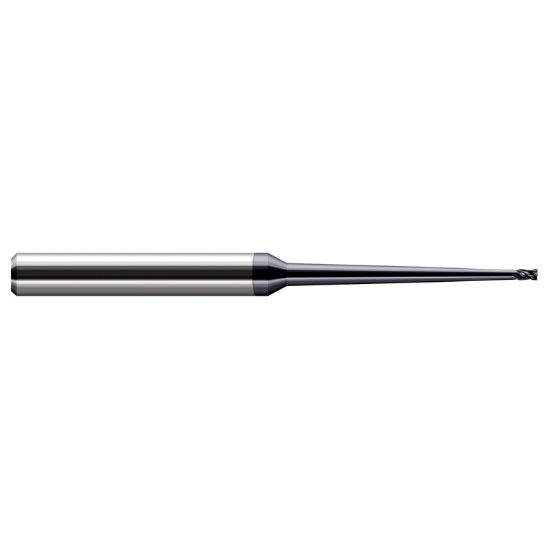Picture of HARVEY Tool 17462-C6 .062 D x 2.0 RCH CLEAR EM, 2 FL, nano End Mill Standard Flute Standard Helix Carbide AlTiN Single End Square Sharp