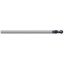 Picture of HARVEY Tool 24716-C3 1/4 D x 3/16 Shank BALL EM, 2 FL AlTiN End Mill Standard Flute Standard Helix Carbide AlTiN Single End Ball Nose