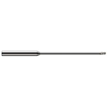 Picture of HARVEY Tool 40115 DIA 0.015 LOC 0.0220 OAL 2.50 End Mill Standard Flute Standard Helix Carbide Uncoated Single End Ball Nose