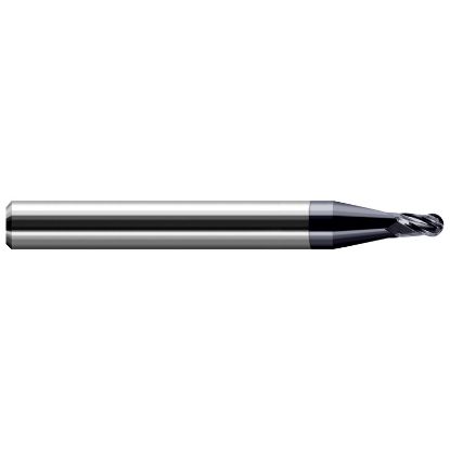Picture of HARVEY Tool 74632-C3 .500 D Carbide BALL EM, 3x LOC, 4 FL, AlTiN End Mill Standard Flute Standard Helix Carbide AlTiN Single End Ball Nose