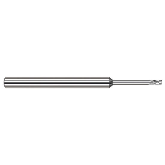 Picture of HARVEY Tool 846916 DIA 1/4 LOC 0.3750 OAL 4.00 End Mill Standard Flute Standard Helix Carbide Uncoated Single End Square Sharp