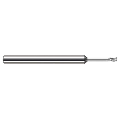 Picture of HARVEY Tool 934916 DIA 1/4 LOC 0.3750 OAL 4.00 End Mill Standard Flute Standard Helix Carbide Uncoated Single End Square Sharp