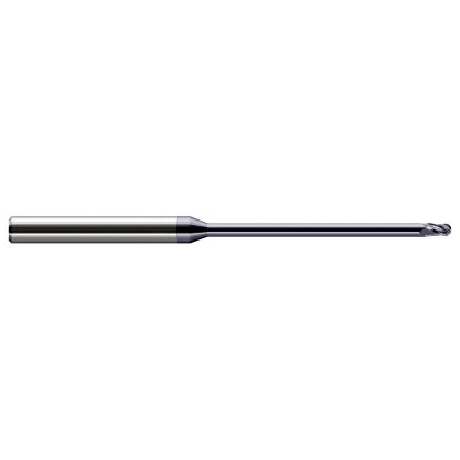 Picture of HARVEY Tool 970710-C3 .010 BALL Carbide STB FL 18x RCH EM, AlTiN End Mill Standard Flute Standard Helix Carbide AlTiN Single End Ball Nose