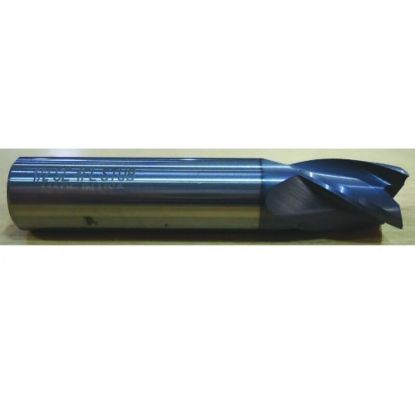 Picture of HTC 110-3750 DIA 3/4 SH 0.7500 LOC 1.00 OAL 3.00 End Mill Standard Flute Standard Helix Carbide AlTiN Single End Square Sharp