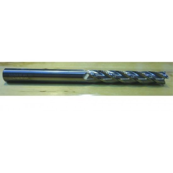 Picture of HTC 170-4187 DIA 3/16 SH 0.1875 LOC 1.1250 OAL 3.00 End Mill Standard Flute Standard Helix Carbide Uncoated Single End Square Sharp