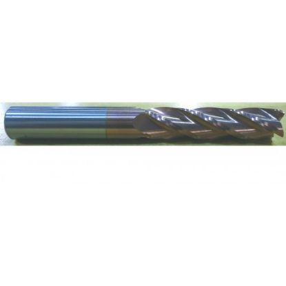 Picture of HTC 174-4625 DIA 5/8 SH 0.6250 LOC 3.00 OAL 6.00 End Mill Standard Flute Standard Helix Carbide TiCN Single End Square Sharp