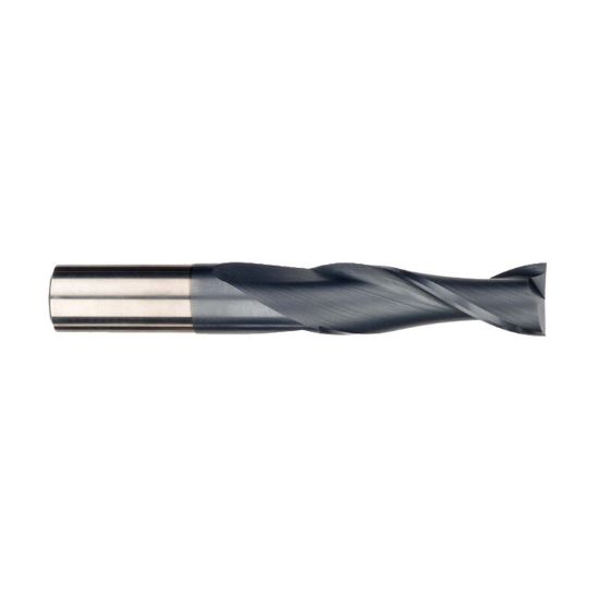 Picture of IMCO 37981 DIA 2MM SH 0.1181 LOC 0.3543 OAL 1.4961 End Mill Standard Flute Standard Helix Carbide AlTiN Single End Square Sharp General Purpose