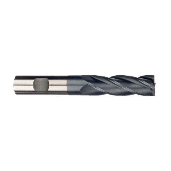 Picture of IMCO 39169 DIA 1/2 SH 0.50 LOC 2.00 OAL 4.00 End Mill Standard Flute Standard Helix Carbide AlTiN Single End Square Sharp General Purpose