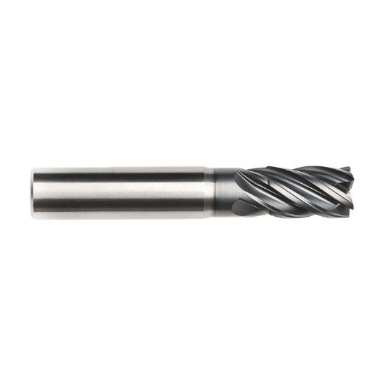 Picture of IMCO 61672 DIA 3/4 SH 0.7500 LOC 1.1250 OAL 4.00 End Mill Standard Flute Standard Helix Carbide TAC Single End Corner Radius 0.0900 2.29MM Pow-R-Path Mill