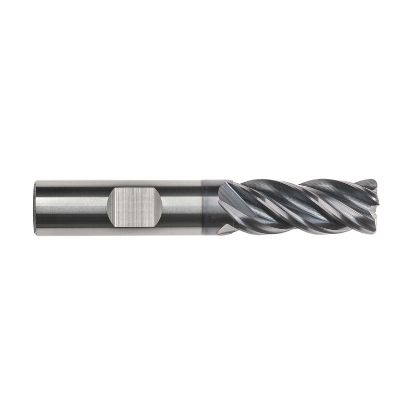 Picture of IMCO 63101 DIA 1/2 SH 0.50 LOC 1.2500 OAL 3.00 End Mill Standard Flute Variable Helix Carbide AlTiN Single End Square Sharp Pow-R-Feed Mill