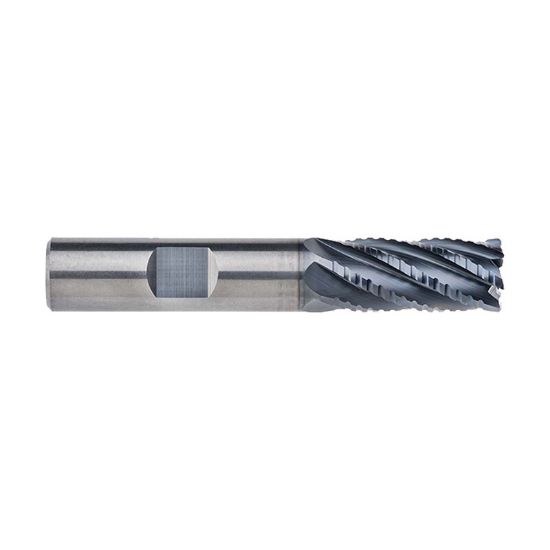 Picture of IMCO 68754 DIA 3/4 SH 0.7500 LOC 2.3750 OAL 5.00 End Mill Standard Flute Standard Helix Carbide AlCrN Single End Corner Radius 0.0300 0.76MM INCONEX End Mill