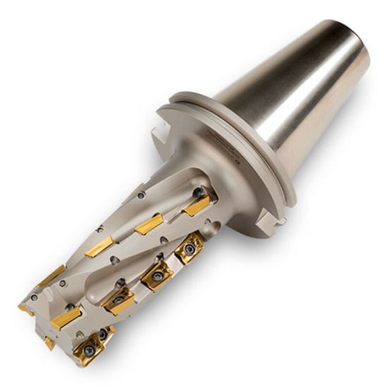 Picture of INGERSOLL 22J5G-2006048R01 Milling Cutter 90.0°, Corn Cob 2.000 CAT50 4 Flute Coolant 4.4 Max DOC 10.00 OAL