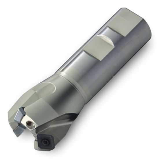 Picture of INGERSOLL 15N1F-0701584R00 Milling Cutter 45.0° 0.750 Weldon 0.7500 2 Flute 0.18 Max DOC 3.500 OAL