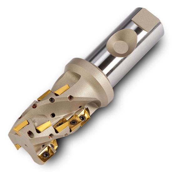 Picture of INGERSOLL 22J3P-1001780R01 Milling Cutter 90.0°, Corn Cob 1.000 Cylindrical 1.0000 2 Flute Coolant 1.35 Max DOC 4.000 OAL