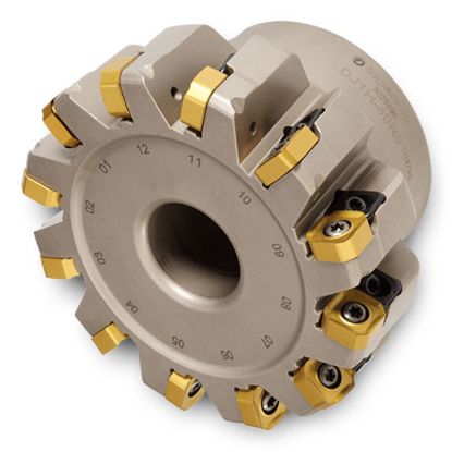 Picture of INGERSOLL DJ1H-30R01 Milling Cutter 90.0° 3.000 Shell Arbor 1.0000 4 Flute 0.04 Max DOC 1.750 OAL