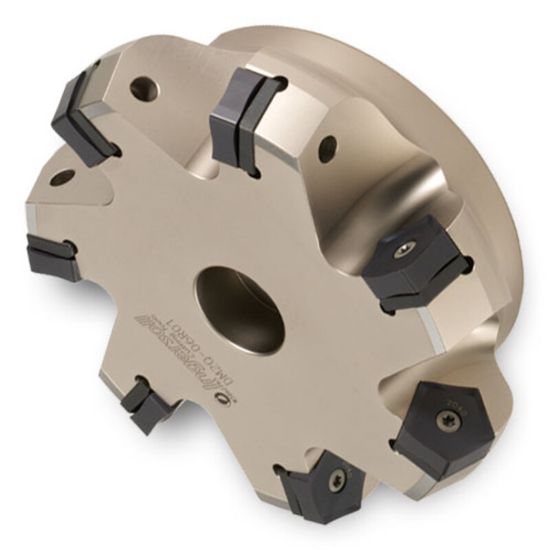 Picture of INGERSOLL DM2Q-06R01 Milling Cutter 70.0° 6.000 Shell Arbor 1.5000 7 Flute 0.47 Max DOC 2.375 OAL