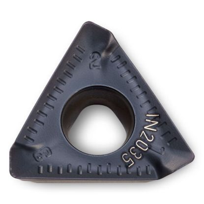 Picture of INGERSOLL THLS130608R-HR IN2505 Milling Insert Triangle 0.031 TiAIN + TiN HiPosTrio Insert