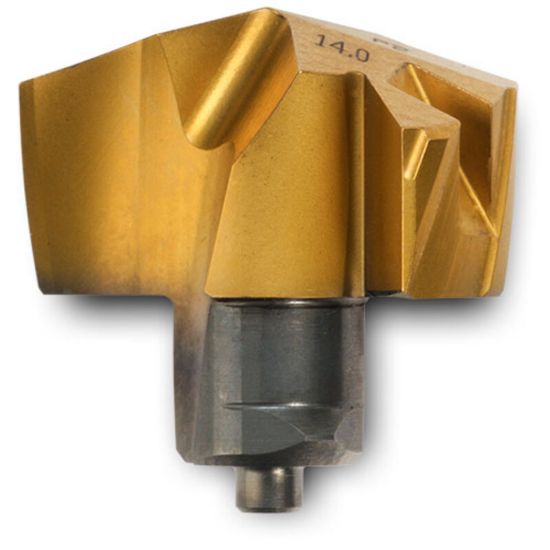 Picture of INGERSOLL 6133434 0.7480 (19.00 mm) Gold Twist Double Margin (M2) Replaceable Tip|Steel