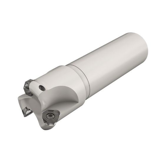Picture of ISCAR ERCM D1.50-C1.25CP12 Milling Cutter Button Cutter 1.500 Diameter Round 1.250 8.000 OAL 3 Flute