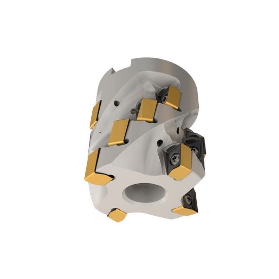 Picture of ISCAR H490 SMD1.25-1.12-3-.5-09 Milling Cutter 90.0°, Corn Cob 1.250 Diameter Face Mill 0.500 1.770 OAL 12 Flute