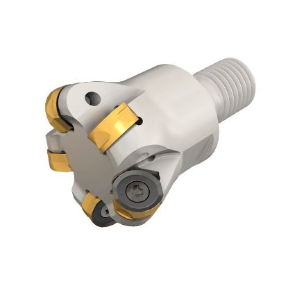 Picture of ISCAR H400 ER D40-5-M16-12 Milling Cutter Button Cutter 1.575 Diameter Screw On M16 2.362 OAL 5 Flute