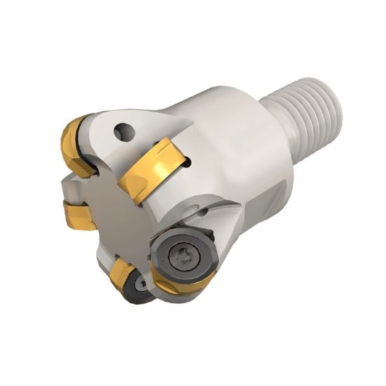 Picture of ISCAR H400 ER D40-5-M16-12 Milling Cutter Button Cutter 1.575 Diameter Screw On M16 2.362 OAL 5 Flute