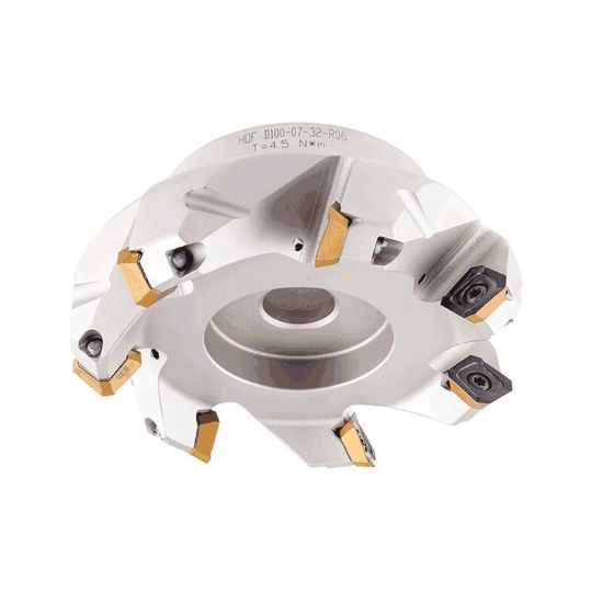 Picture of ISCAR HOF D1.50-04-0.75-R06 Milling Cutter 42.0° 1.500 Diameter Face Mill 0.750 1.770 OAL 4 Flute