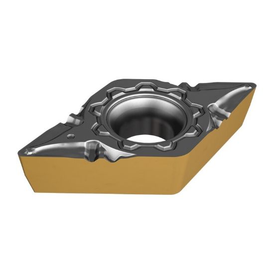 Picture of ISCAR DCMT2-0-F3P IC830 Turning Insert 55.0° Carbide AlTiN + TiN 0.008 Corner Radius
