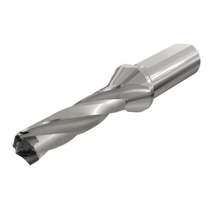 Picture of ISCAR D3N 0492-147-063A-3D 0.492" Exchangeable Head 3 Flute Drill s with Coolant Holes and One Flat Shank, Drill ing Depth 3xD