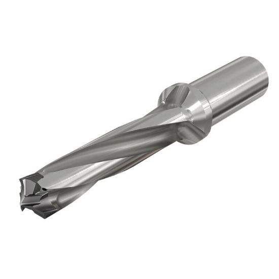 Picture of ISCAR D3N 0472-236-063R-5D 0.472" Exchangeable Head 3 Flute Drill s with Coolant Holes and Round Shank, Drill ing Depth 5xD