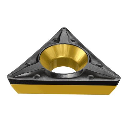 Picture of ISCAR TPMT2-1 PF IC9250 Turning Insert Triangle Carbide TiCN + Al2O3 + TiN 0.016 Corner Radius