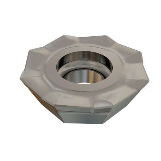 Picture of ISCAR OEMT060405AER-76 IC810 Milling Insert Octagonal 0.020 Corner Radius AlTiCrN + TiN